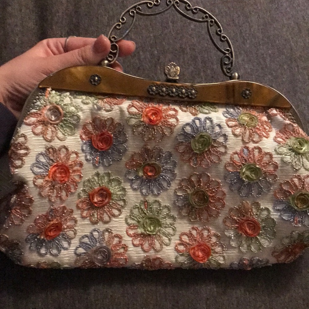 Vintage Embroidered Purse